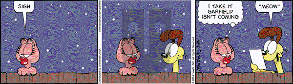 Garfield on Thursday February 13, 2014 Comic Strip
