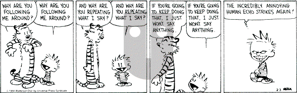 Calvin and Hobbes - Thursday February 3, 1994 Comic Strip