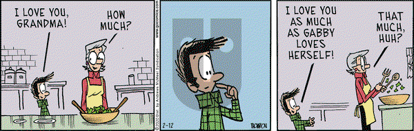 Grand Avenue on Wednesday February 12, 2020 Comic Strip