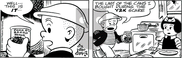 Nancy on Saturday December 29, 2001 Comic Strip