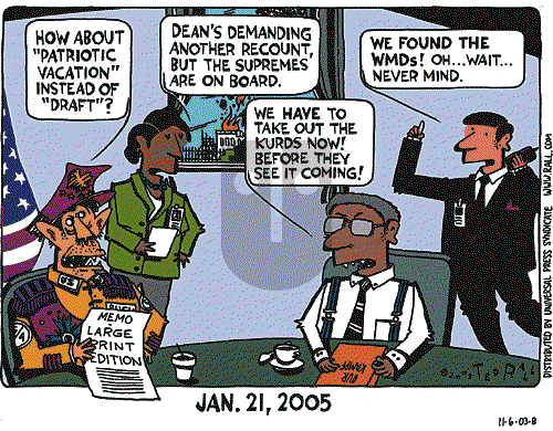 Ted Rall on Saturday November 8, 2003 Comic Strip
