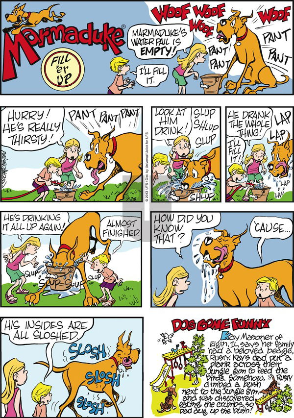 Marmaduke on Sunday July 28, 2013 Comic Strip