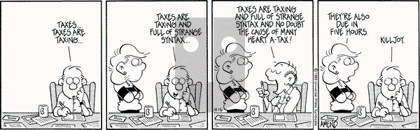 FoxTrot on Saturday April 15, 1989 Comic Strip