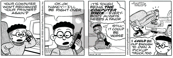 Nancy on Thursday March 31, 2005 Comic Strip