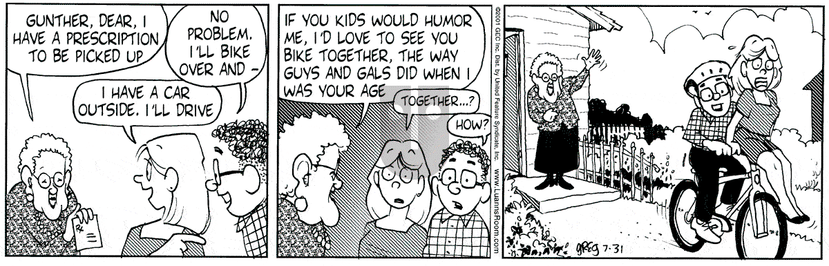 Luann - Tuesday July 31, 2001 Comic Strip