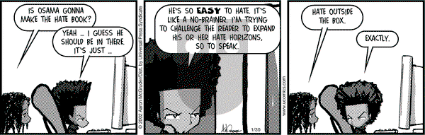 The Boondocks on Monday January 30, 2006 Comic Strip
