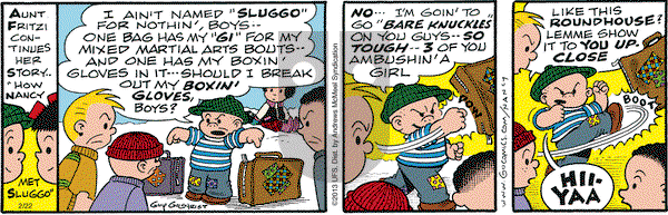 Nancy on Thursday February 22, 2018 Comic Strip