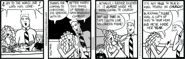 Clear Blue Water on Monday December 24, 2007 Comic Strip