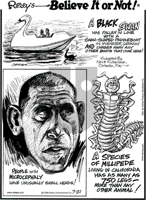 Ripley's Believe It or Not on Friday July 21, 2006 Comic Strip