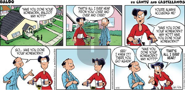 Baldo on Sunday April 13, 2014 Comic Strip