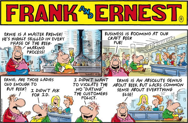 Frank and Ernest on Sunday April 26, 2020 Comic Strip