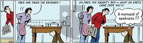 Fred Basset on Tuesday December 6, 2016 Comic Strip