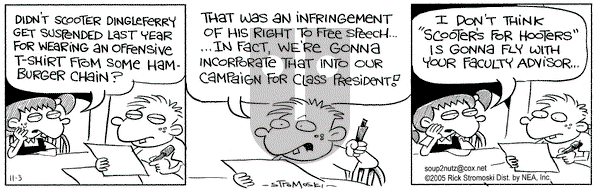 Soup to Nutz - Old on Thursday November 3, 2005 Comic Strip