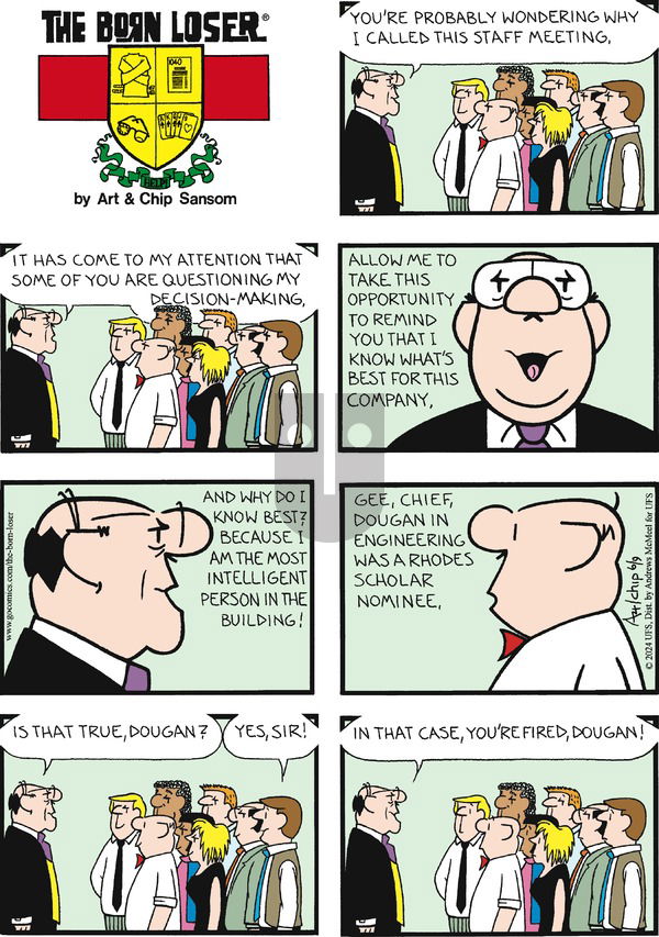 The Born Loser on Sunday June 9, 2024 Comic Strip