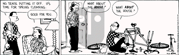 Calvin and Hobbes - Saturday April 10, 1993 Comic Strip