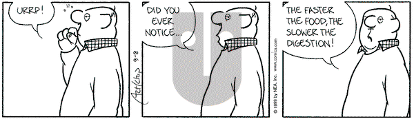 The Born Loser on Wednesday September 8, 1999 Comic Strip