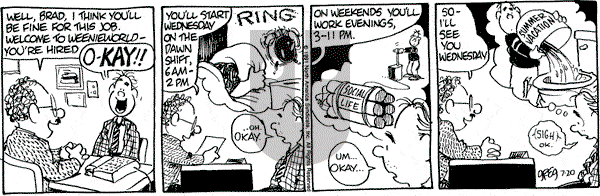 Luann on Saturday July 20, 1991 Comic Strip