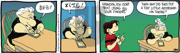 The Buckets on Thursday September 22, 2016 Comic Strip