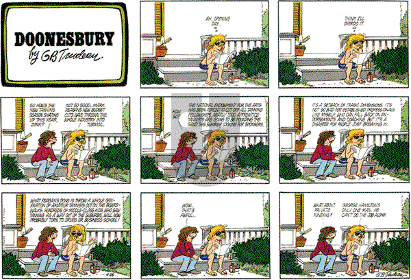 Doonesbury on Sunday April 26, 1981 Comic Strip