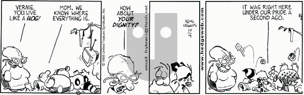 Over the Hedge on Wednesday October 14, 1998 Comic Strip