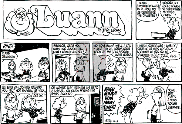 Luann on Thursday September 24, 1992 Comic Strip