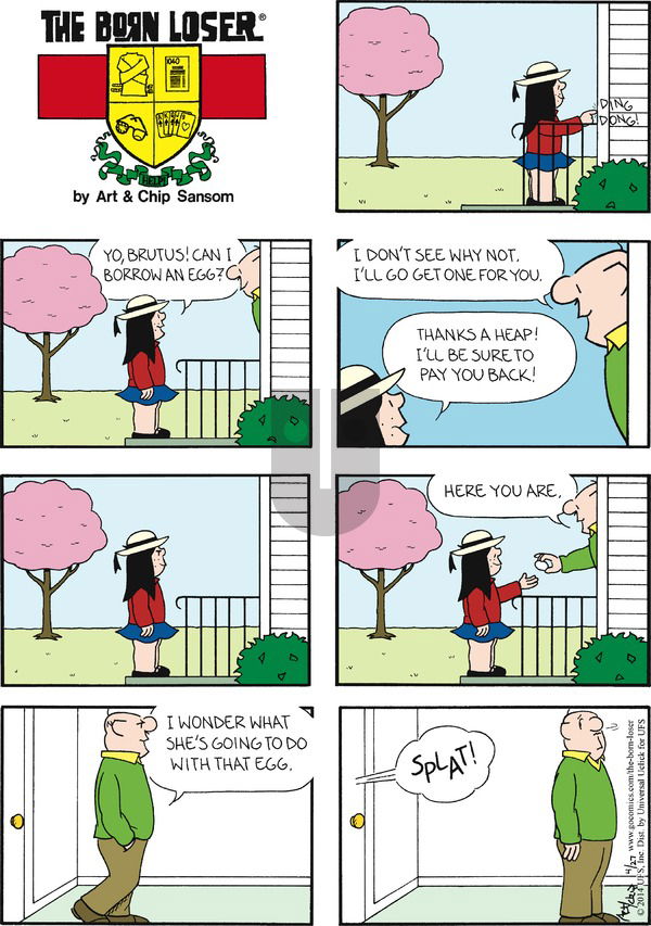 The Born Loser on Sunday April 27, 2014 Comic Strip