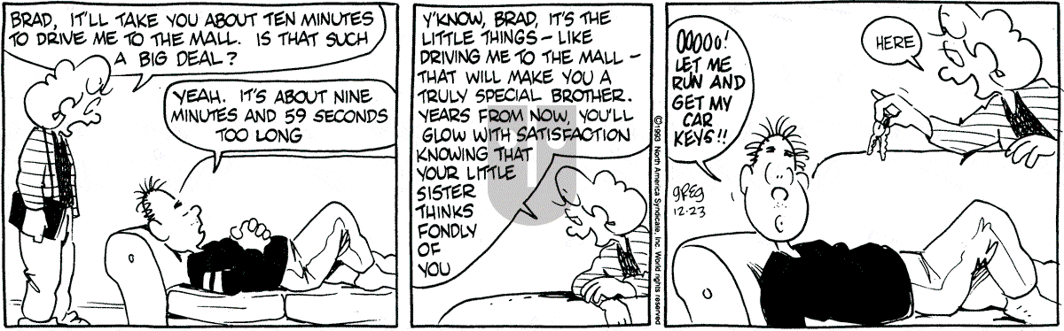 Luann - Thursday December 23, 1993 Comic Strip