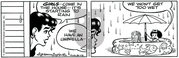 Nancy - Saturday August 30, 2003 Comic Strip