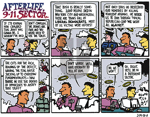 Ted Rall on Thursday February 14, 2002 Comic Strip