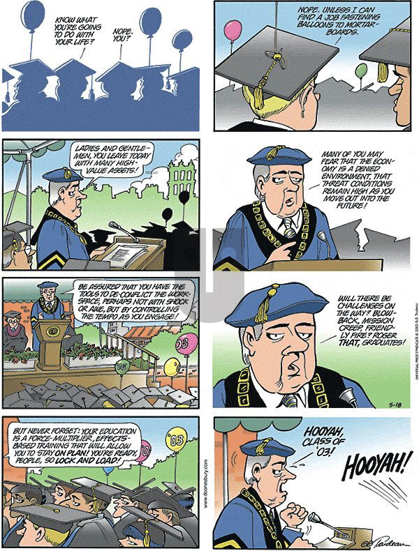 Doonesbury on Thursday May 29, 2003 Comic Strip