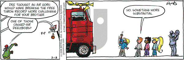 Cleats on Thursday March 13, 2008 Comic Strip