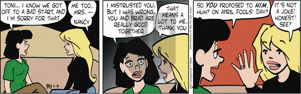Luann on Thursday April 18, 2013 Comic Strip