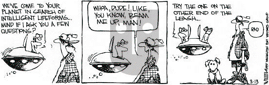 Non Sequitur on Friday March 13, 1992 Comic Strip