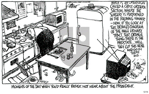 Pat Oliphant on Thursday December 18, 1986 Comic Strip