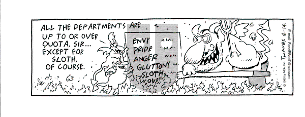 Frank and Ernest on Wednesday June 14, 1995 Comic Strip
