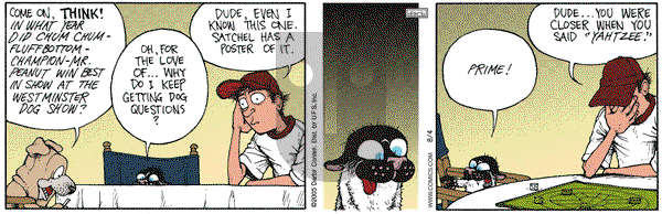 Get Fuzzy on Thursday August 4, 2005 Comic Strip