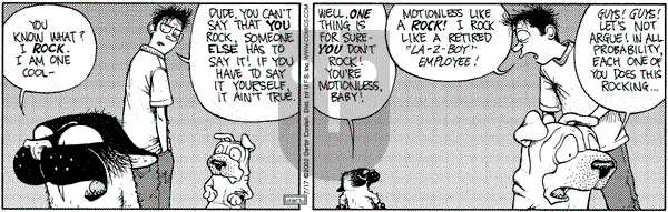 Get Fuzzy on Wednesday July 17, 2002 Comic Strip