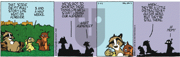 Over the Hedge on Thursday March 27, 2008 Comic Strip