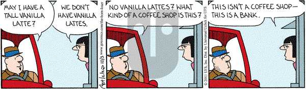 The Born Loser on Monday October 3, 2011 Comic Strip