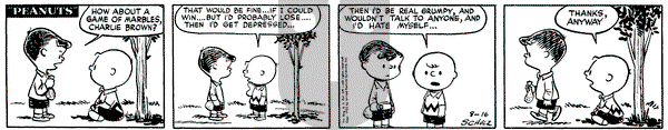 Peanuts on Saturday August 16, 1952 Comic Strip
