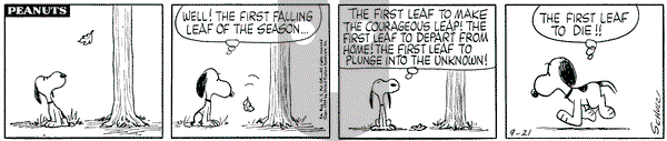 Peanuts on Monday September 21, 1959 Comic Strip