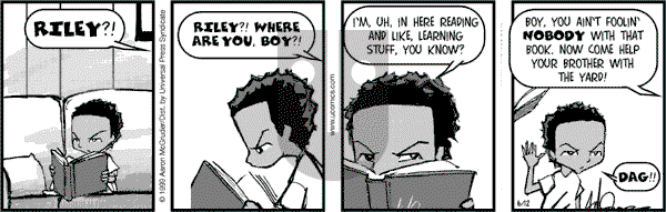 The Boondocks on Monday January 13, 2014 Comic Strip