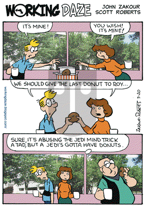 Working Daze on Monday July 20, 2009 Comic Strip