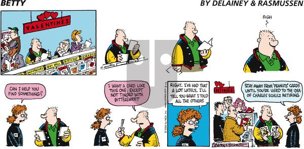 Betty on Sunday February 13, 2000 Comic Strip