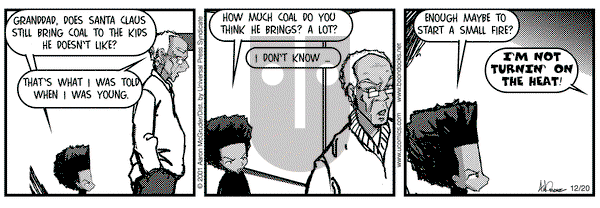 The Boondocks on Tuesday February 5, 2002 Comic Strip