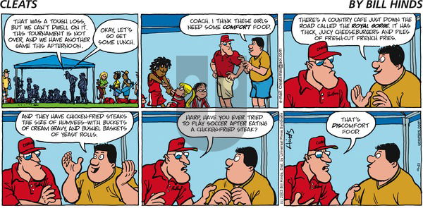 Cleats on Sunday September 21, 2003 Comic Strip