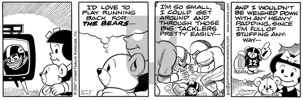 Nancy on Friday October 5, 2007 Comic Strip