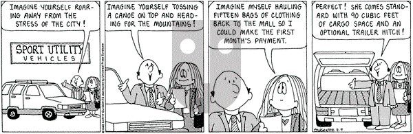 Cathy Classics on Saturday September 9, 1995 Comic Strip
