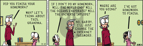Grand Avenue on Thursday November 12, 2020 Comic Strip
