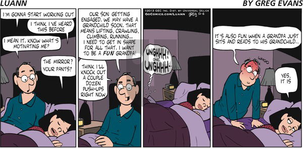 Luann on Sunday October 6, 2013 Comic Strip